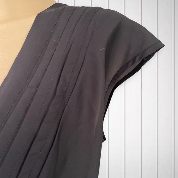 TARGET Midi Dress Size 14 High Waisted Ombré Hem pattern Plunge V Neckline - Picture 5 of 7